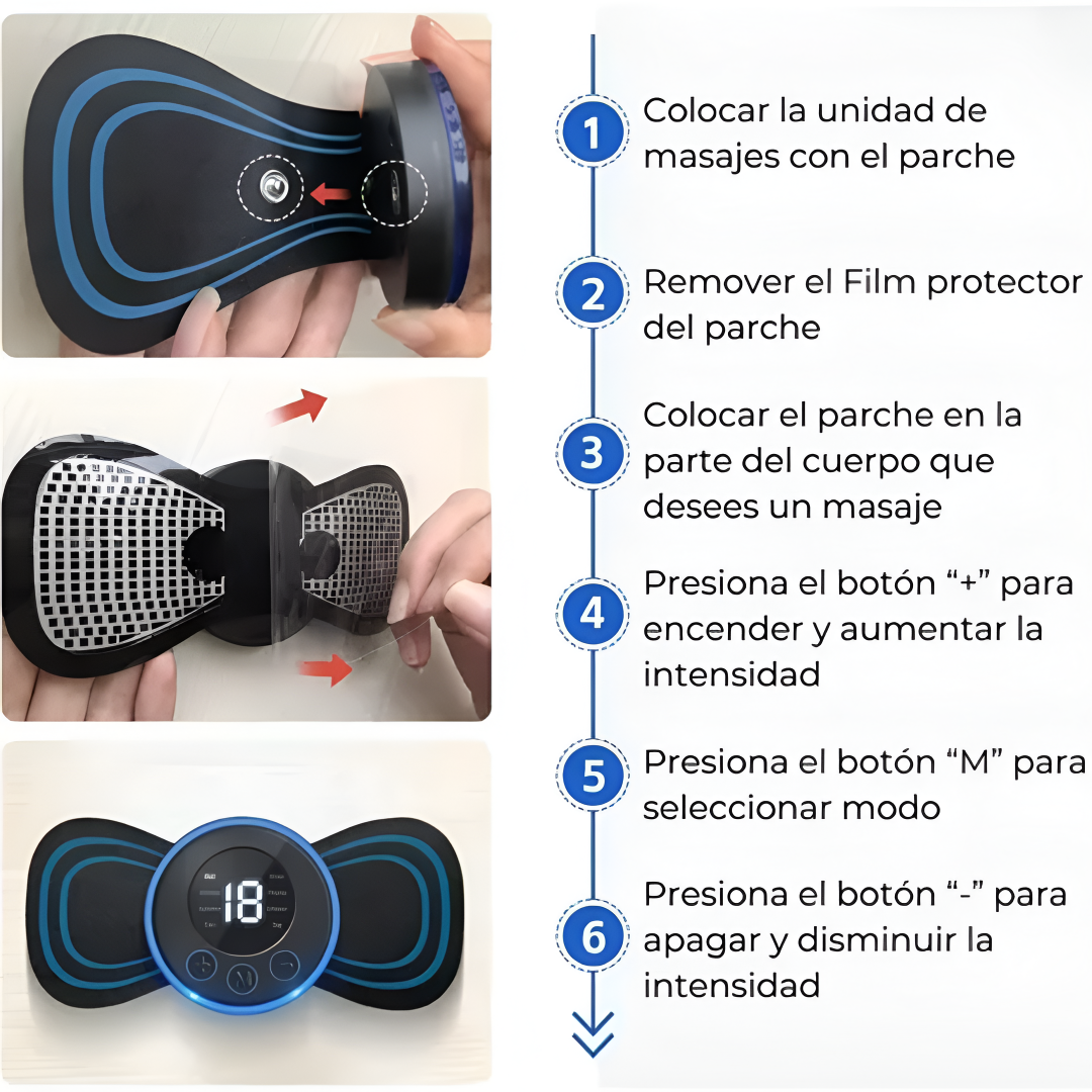 Mini Masajeador Recargable Portátil