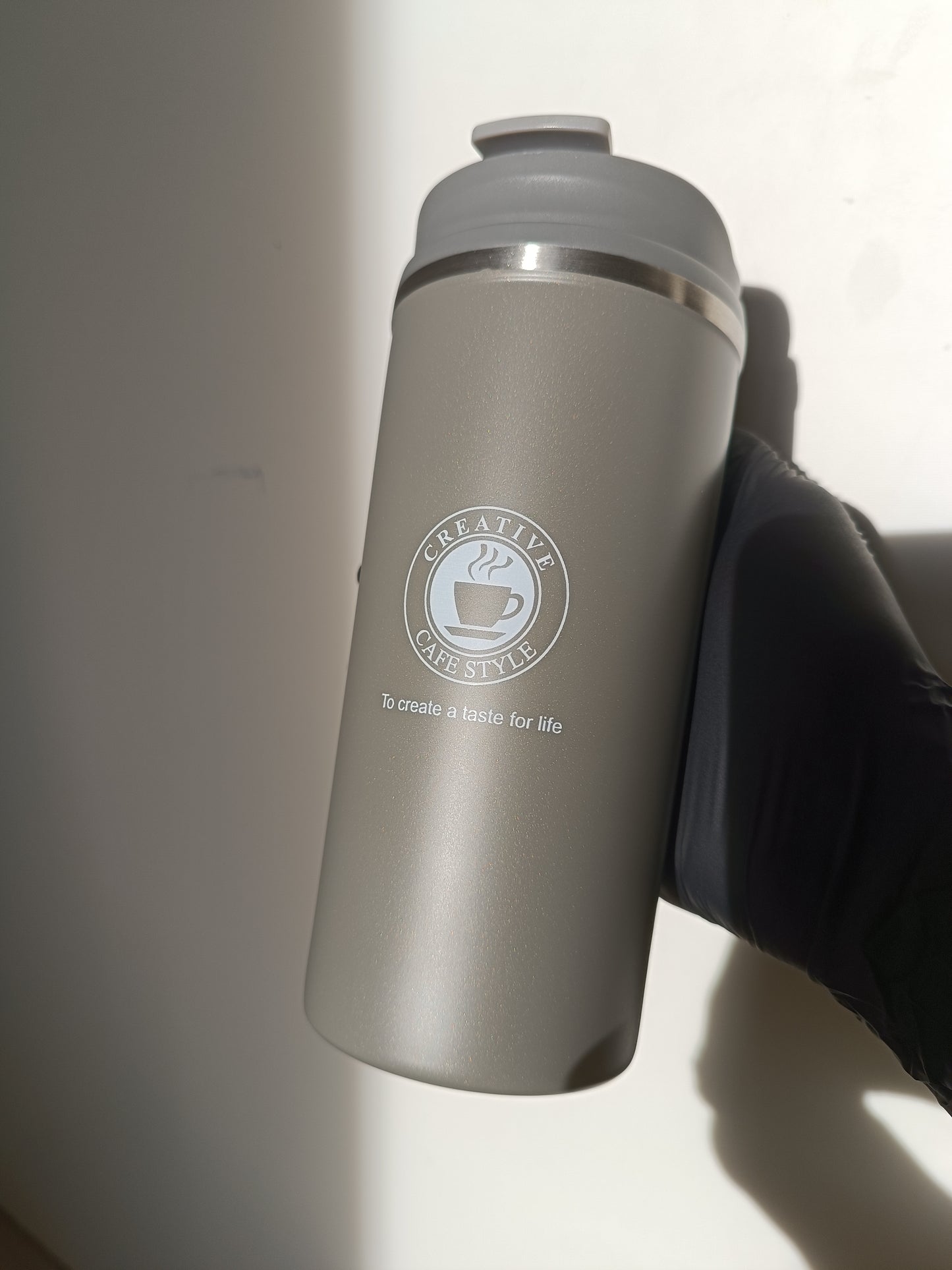 Botella y Vaso Térmico Acero Inoxidable 450 Ml