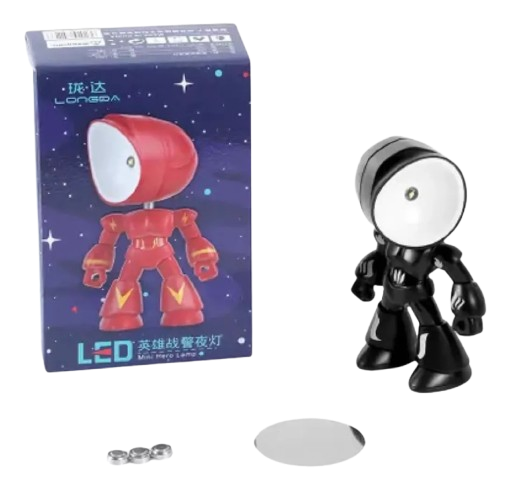 Lámpara Portátil Led Diseño Robot
