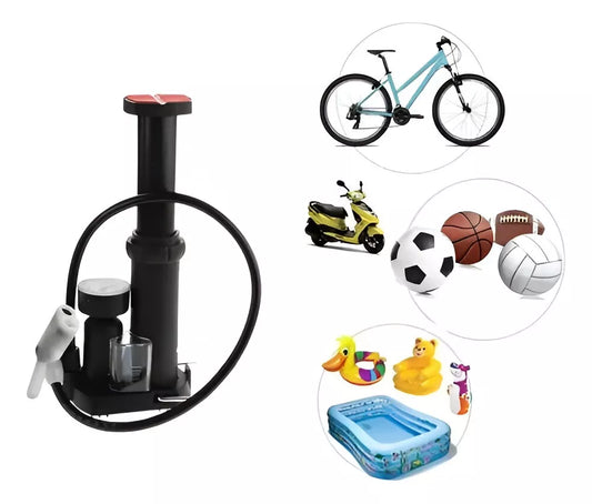 Inflador Rápido Alta Presión Bicicleta Moto Auto